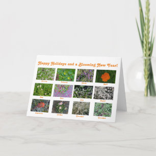 Happy Holidays and a Blooming New Year! Holiday Thank You Card