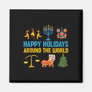Happy Holidays Around The World Multicultural Cele Magnet