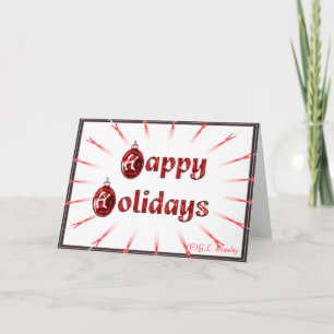 Happy Holidays Blank Card