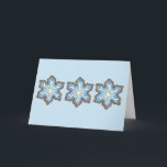 Happy Holidays Blue Snowflake Christmas Hanukkah Holiday Card<br><div class="desc">Cards feature an original marker illustration of a blue snowflake-shaped sugar cookie. Perfect for Christmas or Hanukkah!

This holiday design is also available on a range of other products. Don't see exactly what you're looking for? Contact Rebecca to have a product customized just for you!</div>