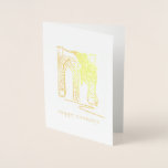 Happy Holidays Brooklyn Bridge Christmas Hanukkah Foil Card<br><div class="desc">Greeting card features an original illustration of New York City's Brooklyn Bridge, dressed up for the holidays with a bow, and HAPPY HOLIDAYS in a fun font. Great for Christmas or Hanukkah. Don't see what you're looking for? Need help with customization? Click "rebeccaheartsny" (upper right corner) then "contact this designer"...</div>