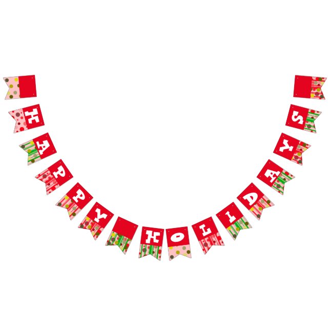 Happy holidays Bunting Flags (All)