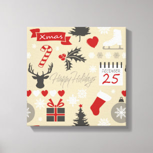 Happy Holidays Canvas Print