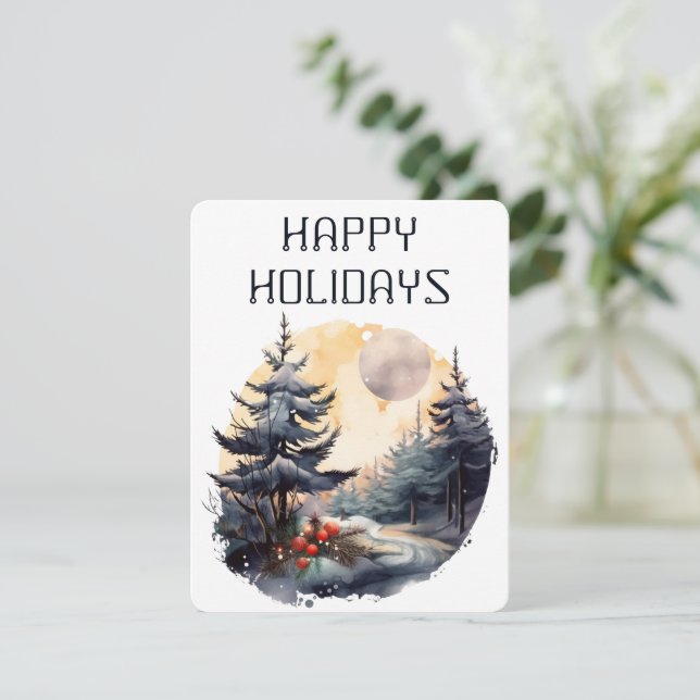 Happy Holidays Card (Standing Front)