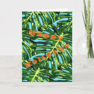 Happy Holidays Card Exotic Summer Vacation