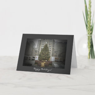 Happy Holidays Card - Rockefeller Centre Tree