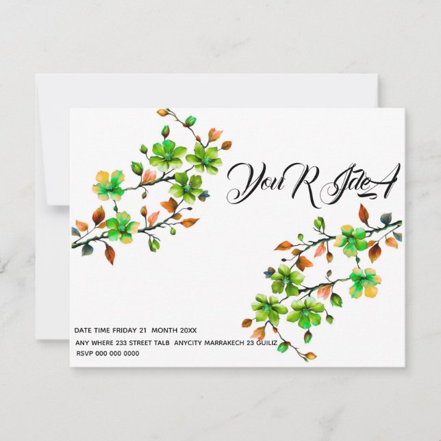 Happy Holidays Card Template, Edit With Templett,  (Front)