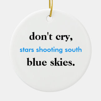 happy holidays ceramic ornament