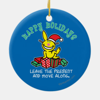 Happy Holidays Ceramic Ornament