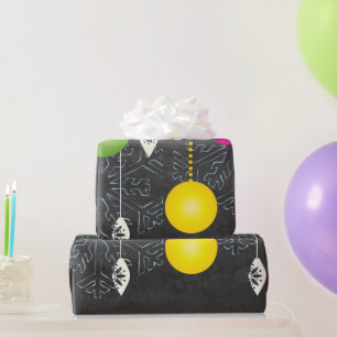 Happy Holidays Chalkboard Christmas Wrapping Paper