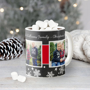 Happy Holidays Chalkboard Snowflake Photo Coffee Mug