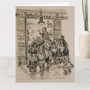 Happy Holidays Children and Christmas Store Toys Card