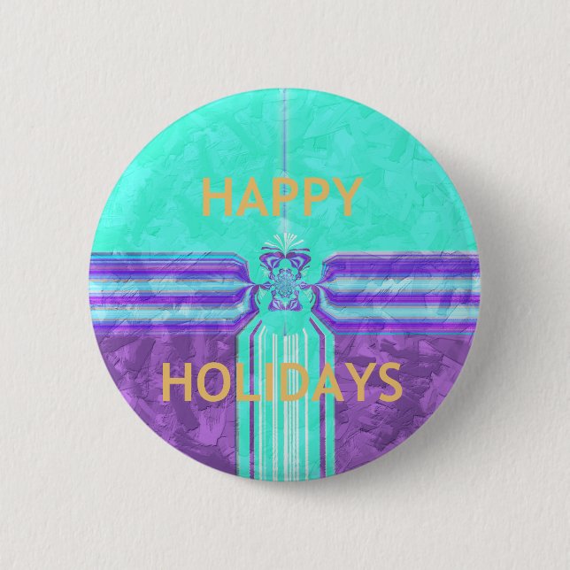 Happy Holidays Christmas away from home 2 Inch Round Button (Front)