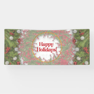 Happy Holidays Christmas Banner