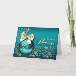 Happy Holidays. Christmas Bauble Holiday Card