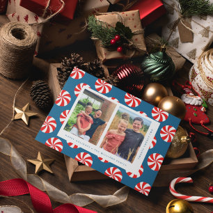 HAPPY HOLIDAYS Christmas Candy Canes Announcement