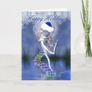 Happy Holidays - Christmas Card - Frost Fairy