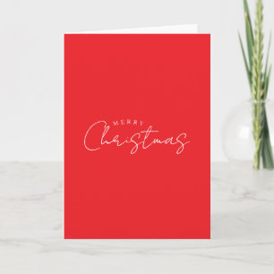 Happy Holidays Christmas New Year Season Red Card