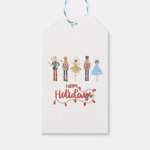 Happy Holidays Christmas Nutcracker Ballet  Gift Tags