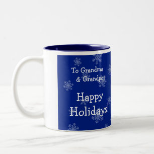 Happy Holidays Christmas Photo Mug