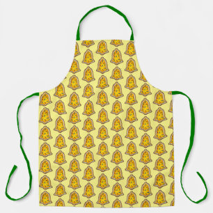 Happy Holidays Christmas Sugar Cookie Yellow Bell Apron