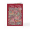 Happy Holidays Christmas Woodland Animals Burgundy
