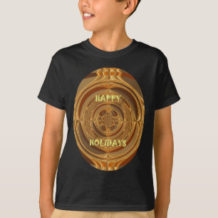 Happy Holidays Circle Art Print/Design T-Shirt