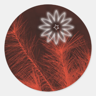 happy holidays classic round sticker