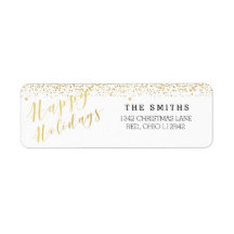 Happy Holidays Classique Typographie & Parties sci