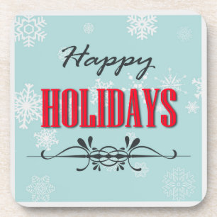 Happy Holidays Coaster