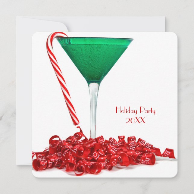 Happy Holidays Cocktail Party Invitation (Front)