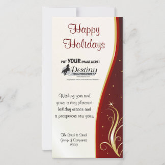 Happy Holidays Company Logo Card