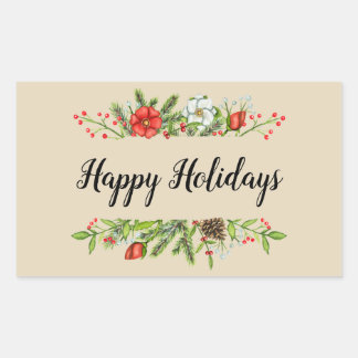 Happy Holidays Corporate Business Sticker