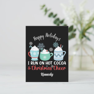 Happy Holidays - Cozy Cocoa & Christmas Cheer Postcard