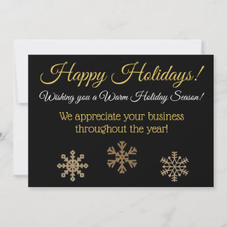 Happy Holidays Custom Business Card