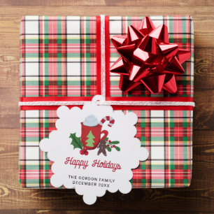 Happy Holidays Custom Hot Cocoa Chocolate Cute Ornament Card