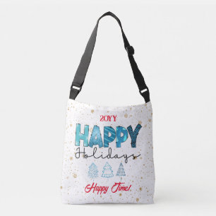 Happy Holidays Customize Crossbody Bag