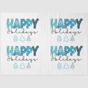 Happy Holidays Customize Tissue Paper