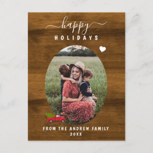  Happy Holidays customized photo  Holiday Postcard