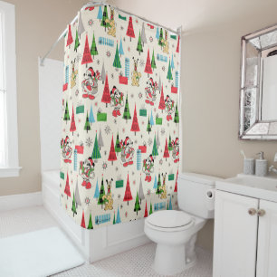 Happy Holidays   Cute Mickey Plaid Pattern