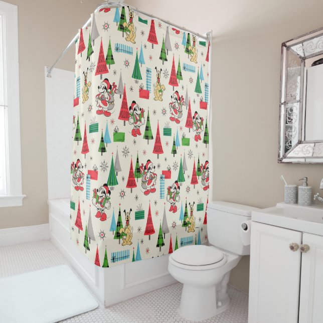 Happy Holidays | Cute Mickey Plaid Pattern (In Situ)