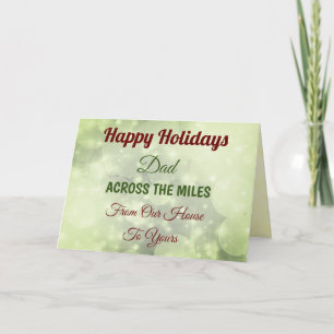 Happy Holidays Dad Across the miles Card