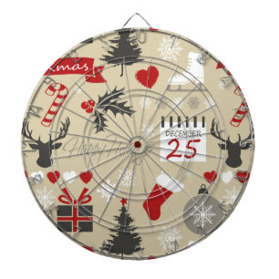 Happy Holidays Dartboard