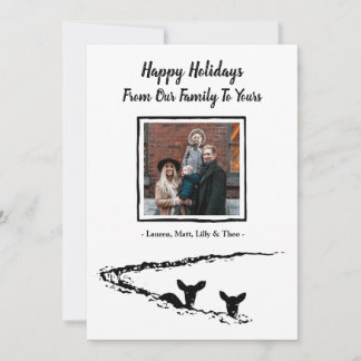 Happy Holidays Deer Card