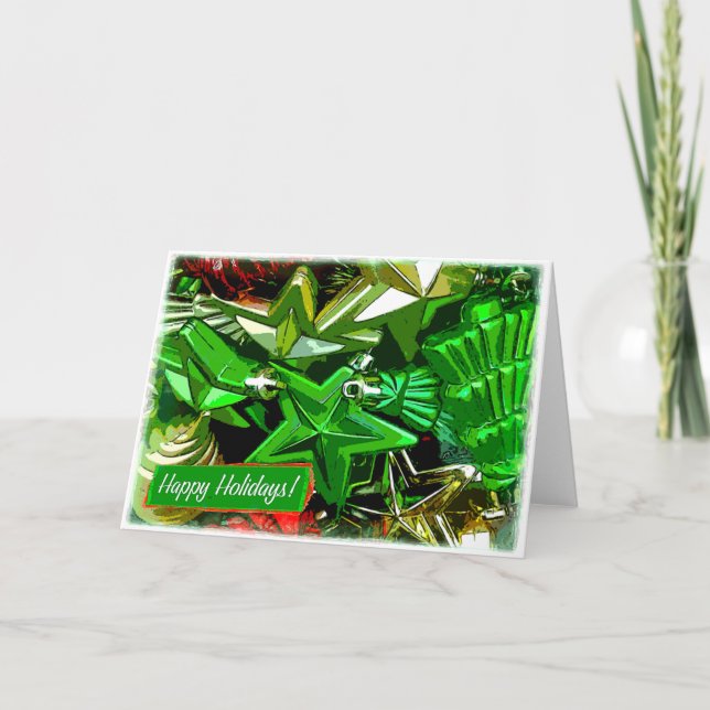 Happy Holidays Design 4 Holiday Card (Front)