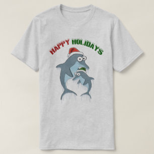 Happy Holidays Dolphins T-Shirt
