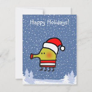 Happy Holidays Doodle Jump Greeting Card
