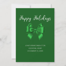Happy Holidays Elegant Green 