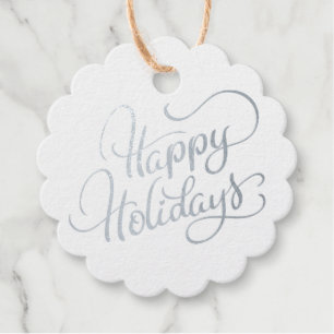 Happy Holidays Favour Tags