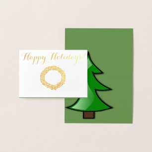 Happy Holidays Foil Card